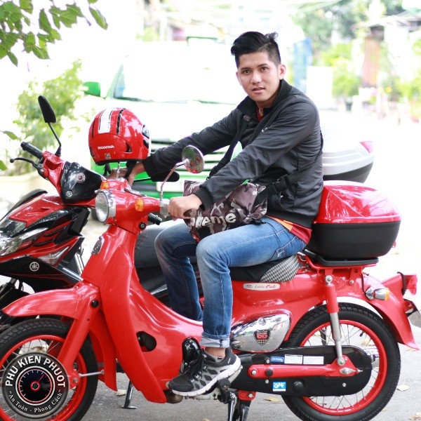 Cub 50 lên thùng givi E230 