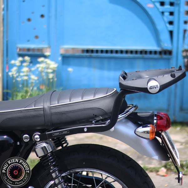 thung xe may , thung xe moto givi , thung givi triumph bonneville t120