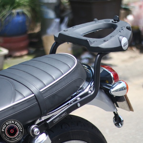 thung xe may , thung xe moto givi , thung givi triumph bonneville t120