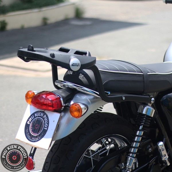 thung xe may , thung xe moto givi , thung givi triumph bonneville t120