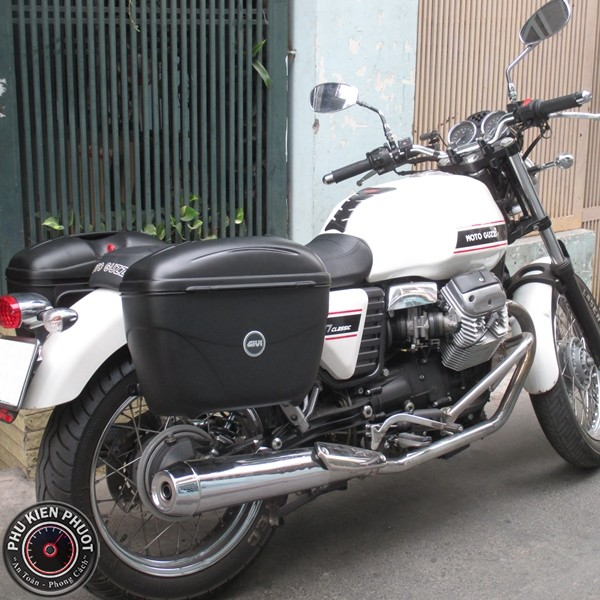 moto guzzi v7 gan thung givi e21n