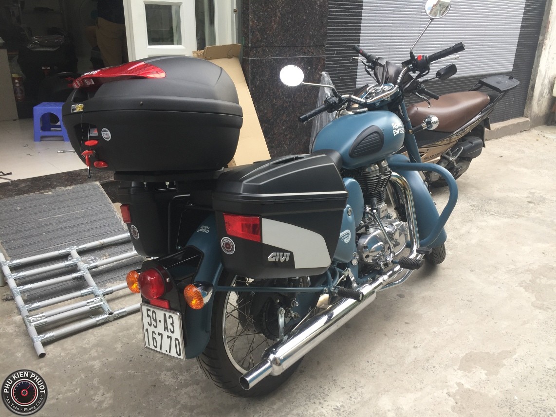 thung givi xe royal enfield