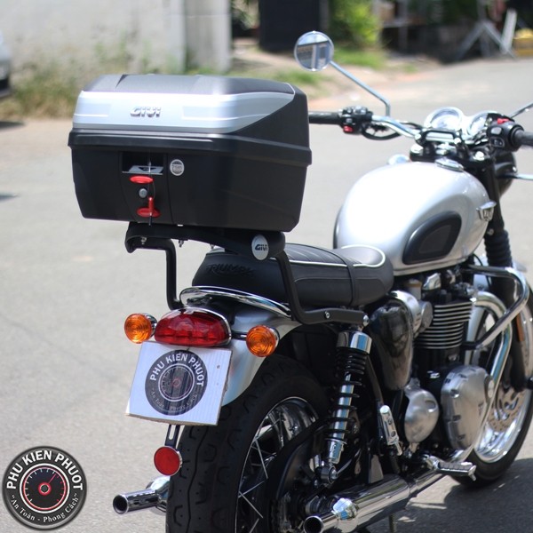 thung xe may , thung xe moto givi , thung givi triumph bonneville t120