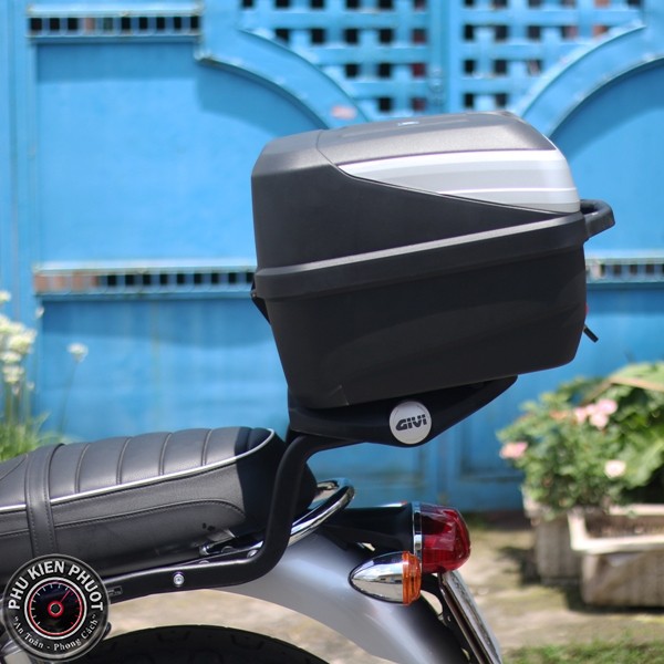 thung xe may , thung xe moto givi , thung givi triumph bonneville t120