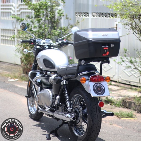 thung xe may , thung xe moto givi , thung givi triumph bonneville t120