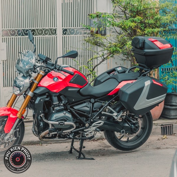 Full thùng moto pkl bmw , bmw r1200rs gắn thùng thùng givi