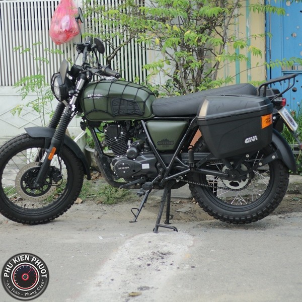 thung givi xe brixton , thung sau givi xe  brixton , brixton gan thung givi