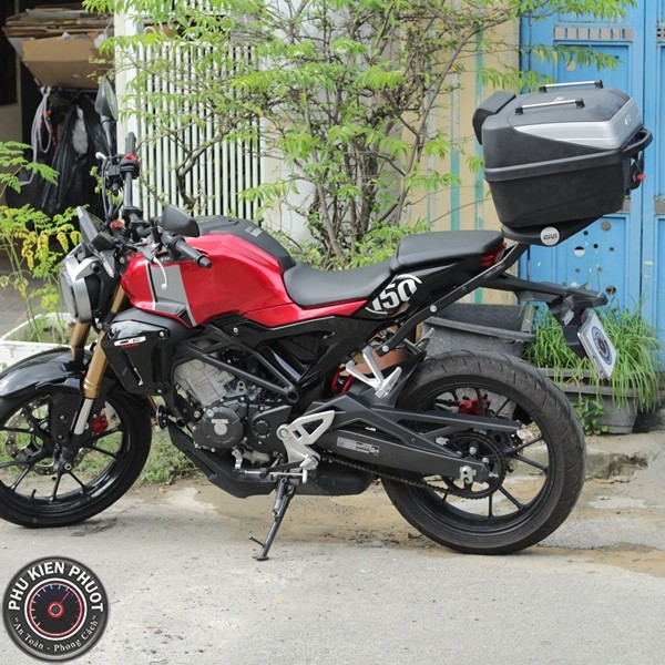 thùng xe cb150r chính hãng , thùng givi cb150r , baga xe cb150r , thùng moto cb150r