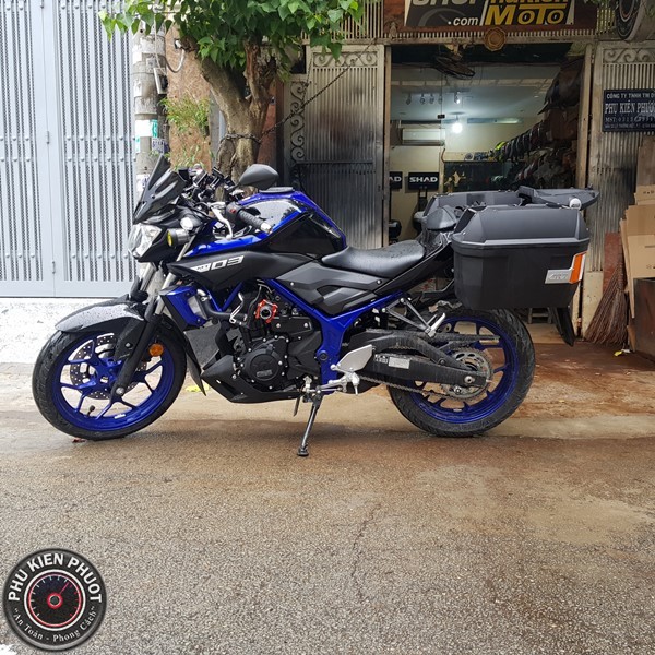 thung mt-03 , thùng xe givi mt-03 , thùng moto mt-03, full bộ thùng hông mt03