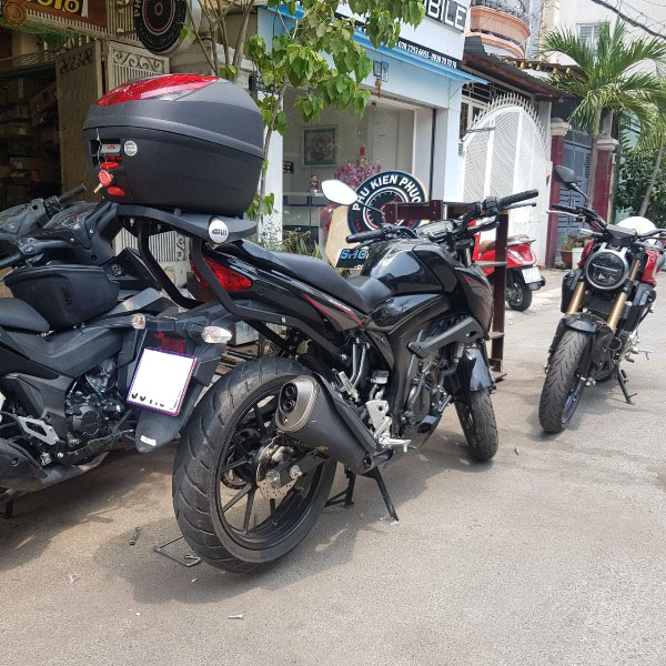 thùng givi xe bandit , full thùng givi bandit , thùng givi e250n gắn gsx bandit