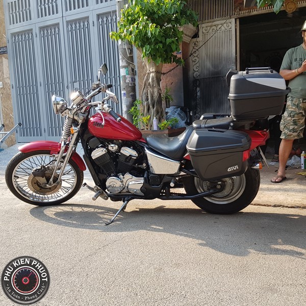 thùng xe honda steed , honda steed xe thùng givi , baga givi