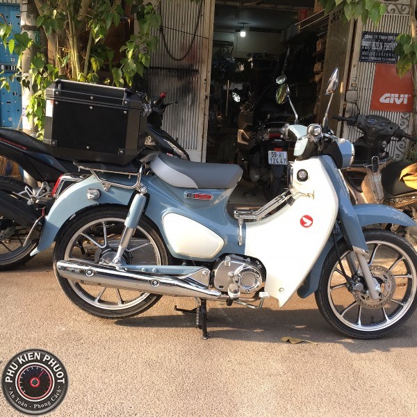 thùng xe super cub , super cub 125 gắn thùng xe