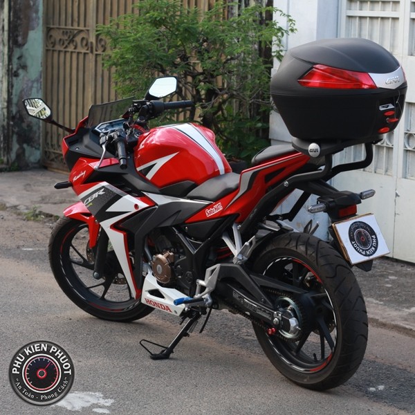 thùng givi cbr150r , thùng moto xe máy gvi , cbr150r 2018 gắn thùng givi