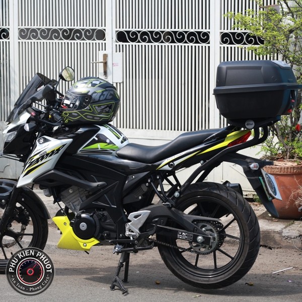 thùng givi xe gsx bandit , thùng sau xe máy givi , gsx bandit gắn thùng xe givi