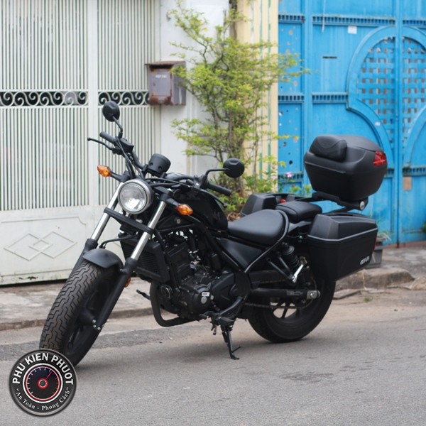 thùng xe rebel 300 , thùng xe máy rebel 300, thùng moto rebel 300 , rebel 300 gắn thùng givi