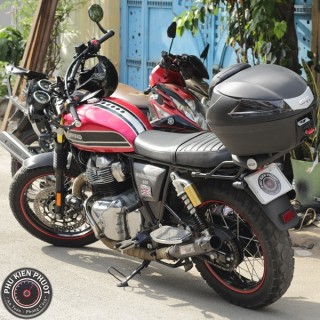 thùng givi xe royal enfield 650 , baga givi royal enfield 650cc