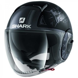 Nón Shark Nano tribute black 3/4 2 kính