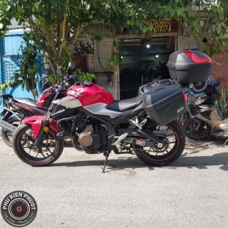 thùng moto cb500f , thùng xe moto cb500f , baga xe cb500f , thùng givi cb500f