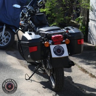 Thùng givi xe YB125 SP , thùng hông givi yb125 sp , yamaha yb125 SP lên thùng hông givi